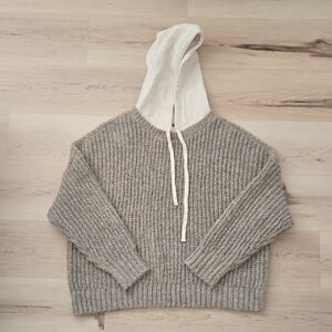 NWT aerie Offline Knit Hooded Pullover Sweater, Size XL